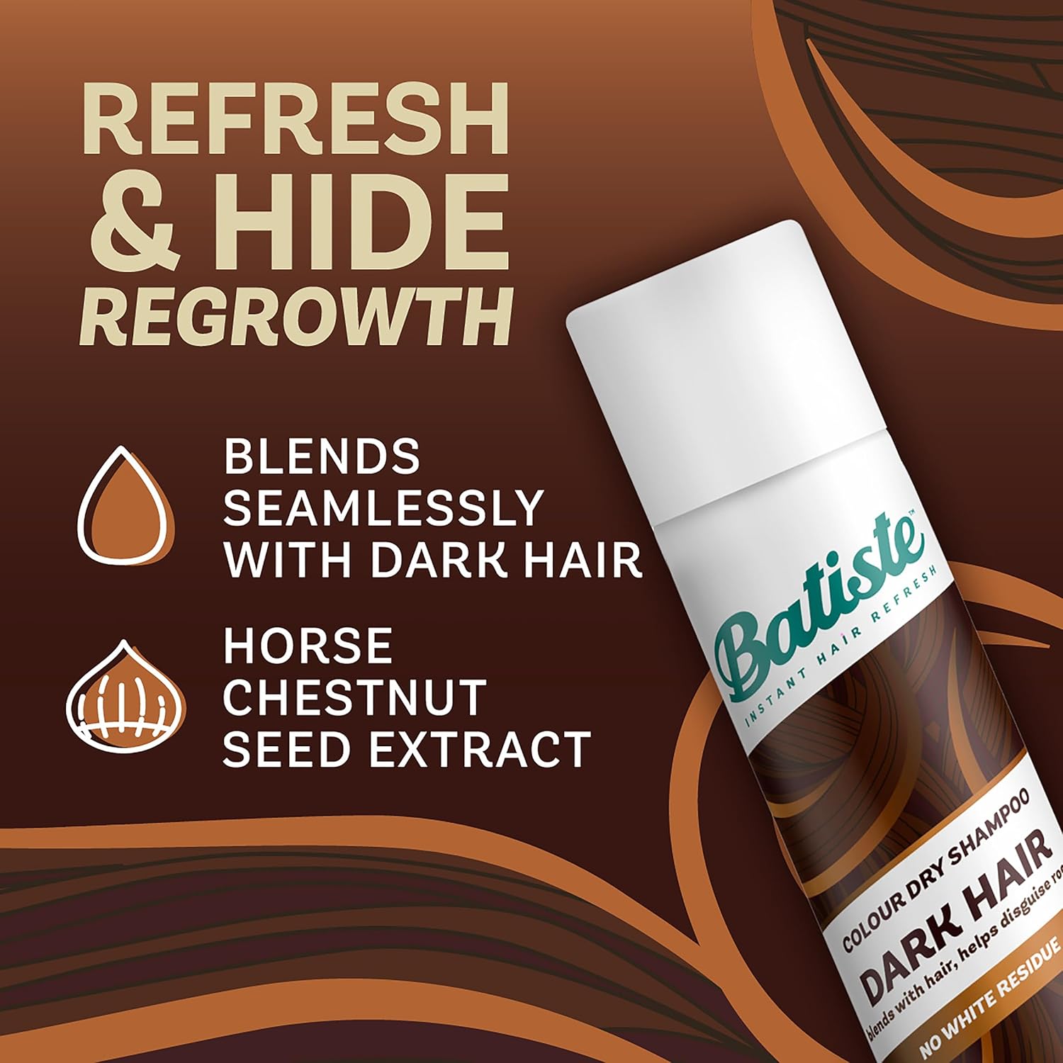 Batiste Dry Shampoo Dark Hair 350mL