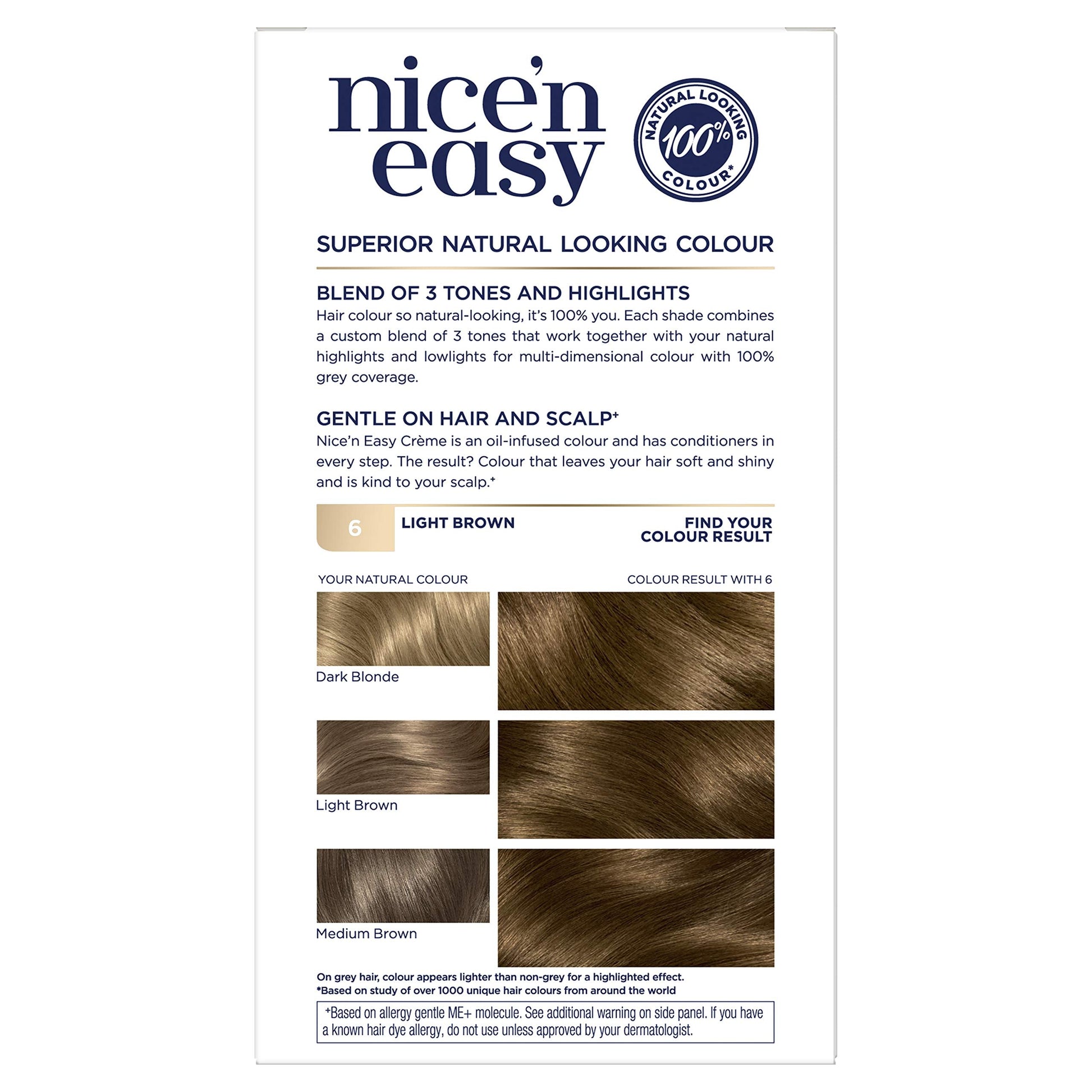 Clairol Nice N Easy Repair - 6 Light Brown Hair Colour - Cutprice Online