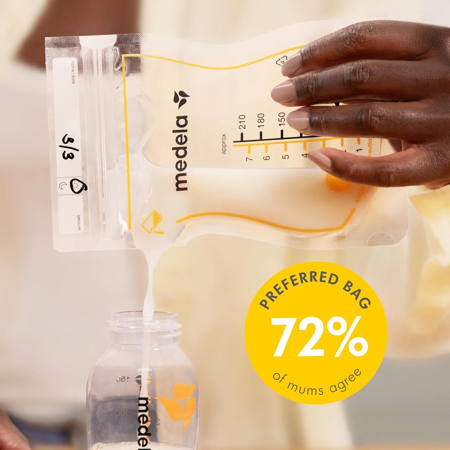 Medela Easy Pour Breast Milk Storage Bags 50 Pack