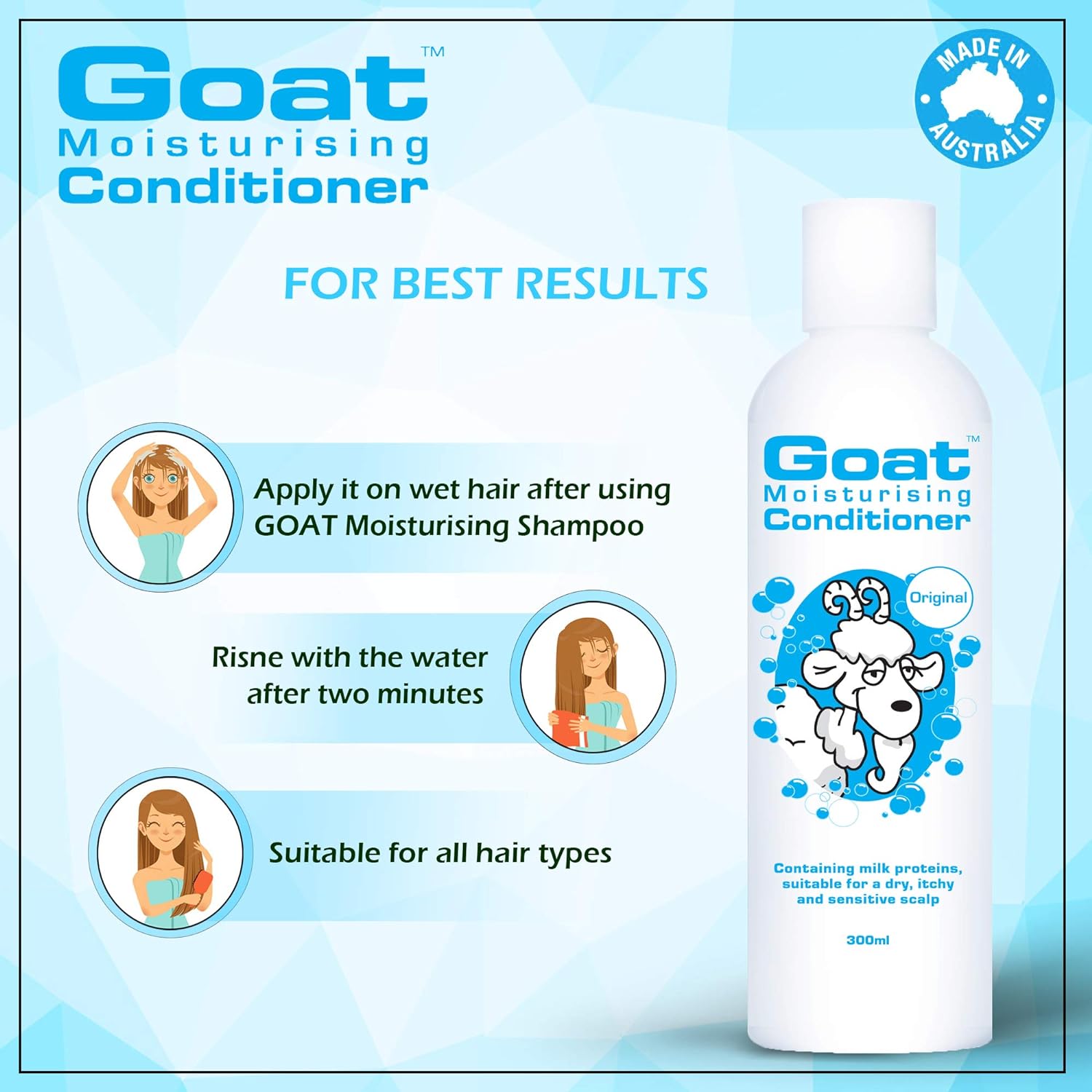 Goat Range Goat Moisturising Conditioner Original 300ml - Cutprice Online