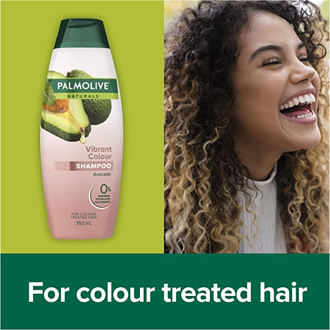 Palmolive Naturals Vibrant Colour Treated Hair Shampoo Pomegranate & Avocado 350mL - Cutprice Online