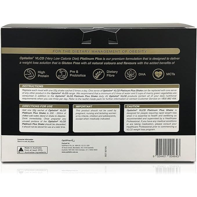 Optislim VLCD Platinum PLUS Chocolate 18x53g - Cutprice Online
