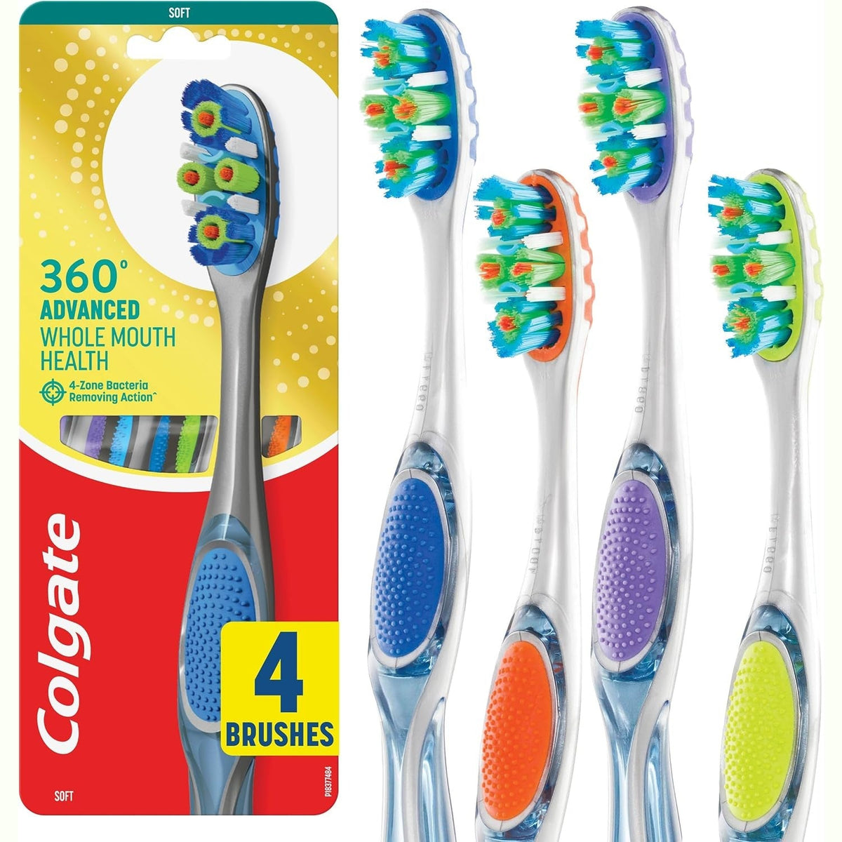 Colgate 360 Advanced Soft Toothbrush 4pk