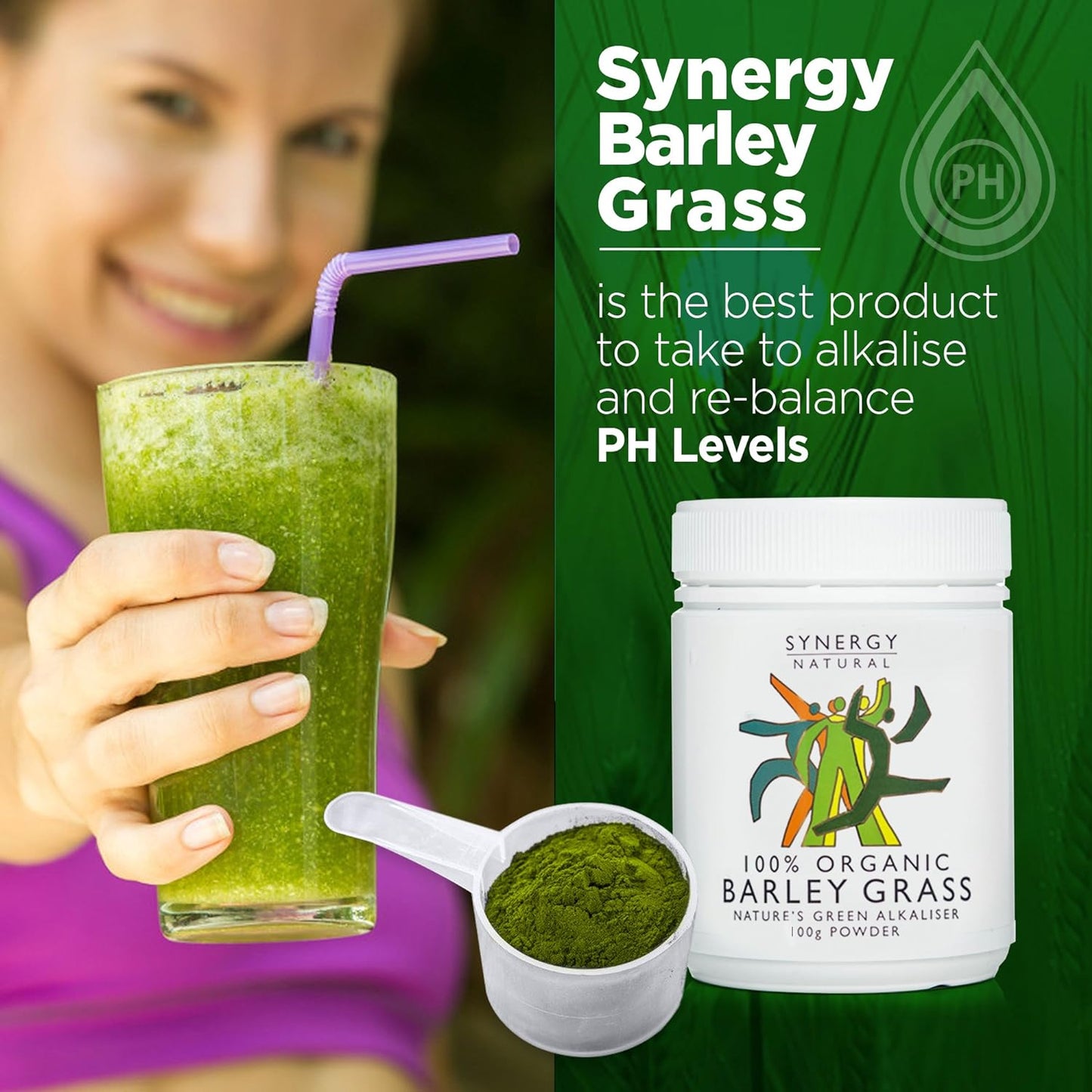 Synergy Natural Organic Barley Grass Powder 100g - Cutprice Online