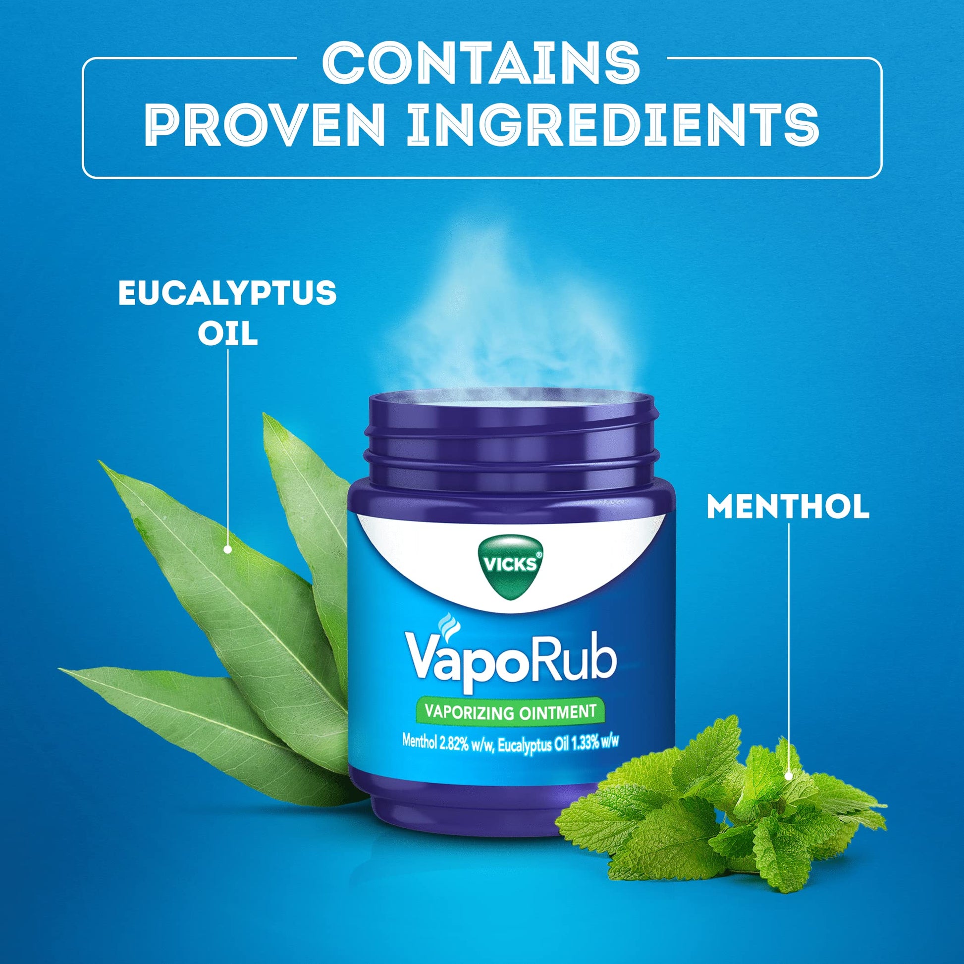 Vicks VapoRub Ointment Decongestant Chest Rub 100g - Cutprice Online