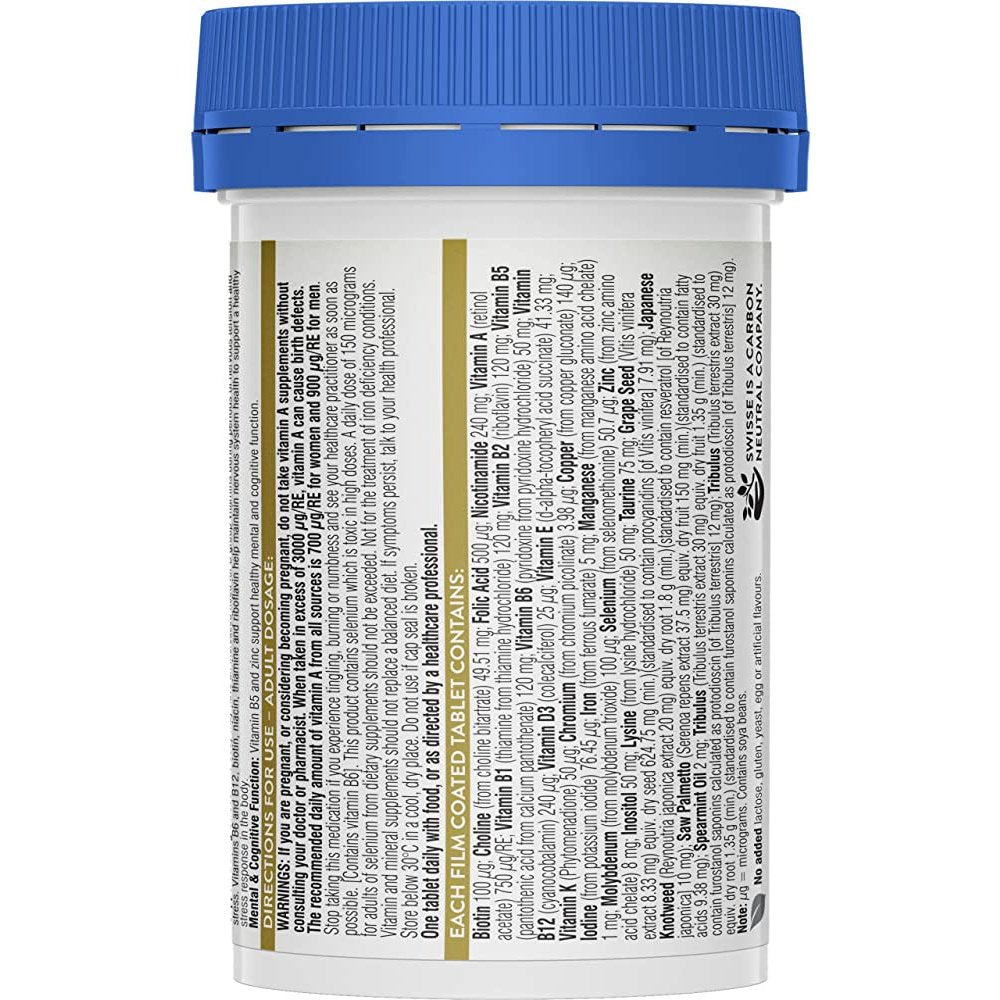 Swisse Men's Ultivite Power Multivitamin 40 Tablets - Cutprice Online
