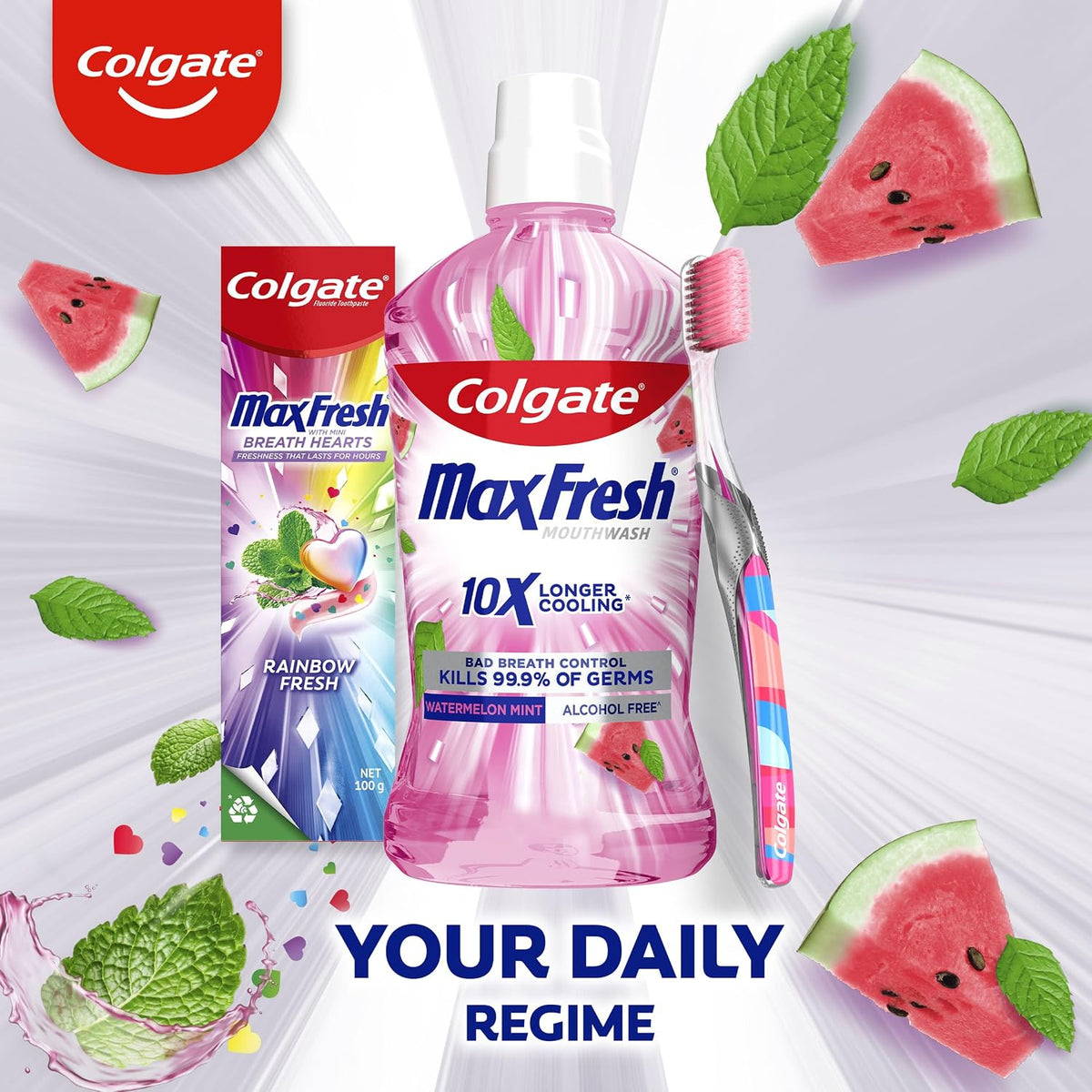Colgate Mouthwash Max Fresh Watermelon Mint 1 Litre