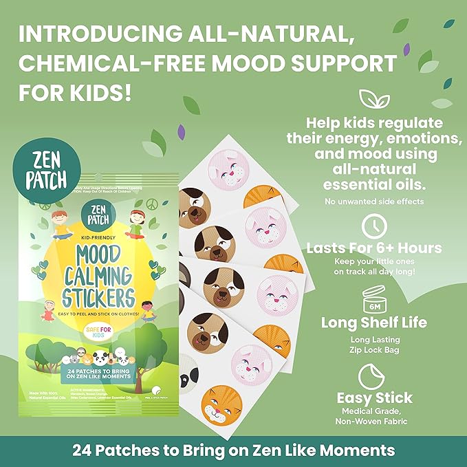 The Natural Patch Co. ZenPatch Organic Mood Calming Stickers x 24 Pack - Cutprice Online