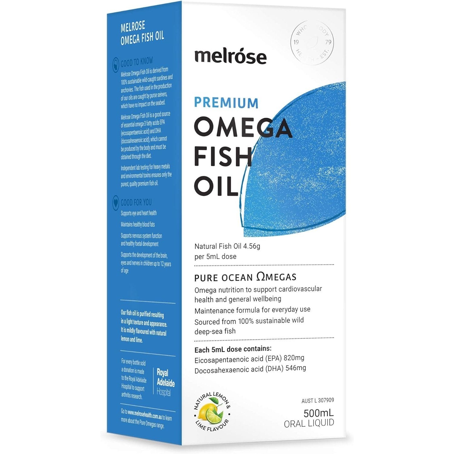 Melrose Fish Oil (Health & Heart) 500ml - Cutprice Online