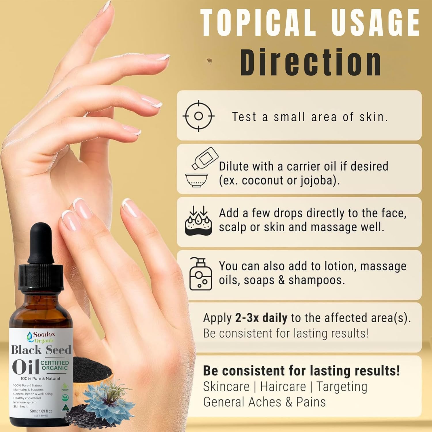Soodox Organic Black Seed Oil 50ml