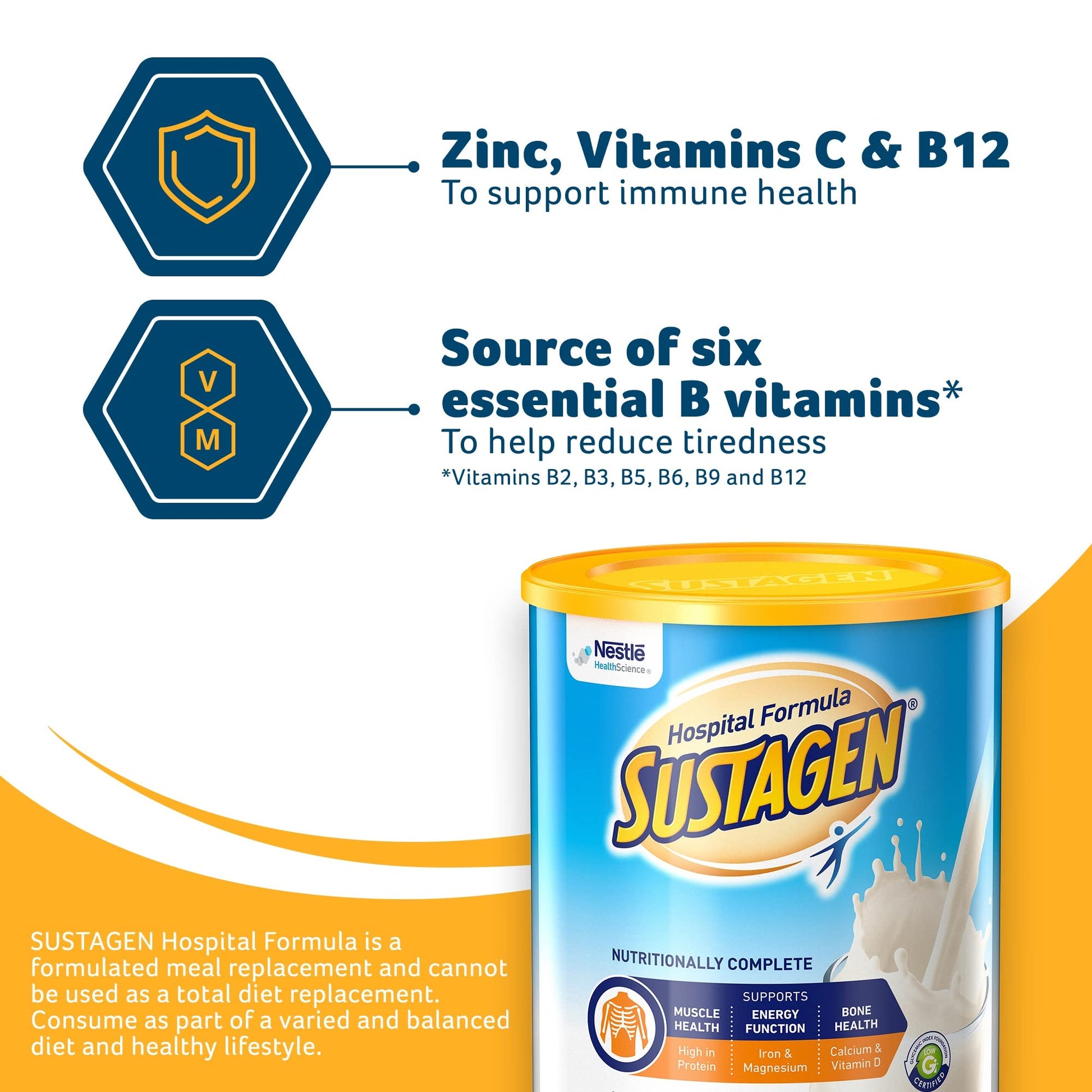 Sustagen Hospital Formula Vanilla 840g - Cutprice Online