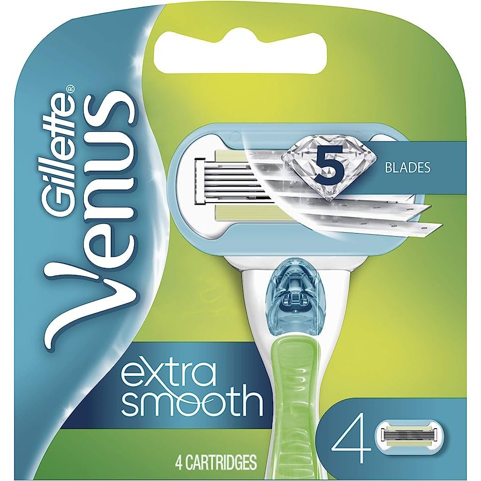 Gillette Venus Extra Smooth Blade Refills 4 Pack - Cutprice Online