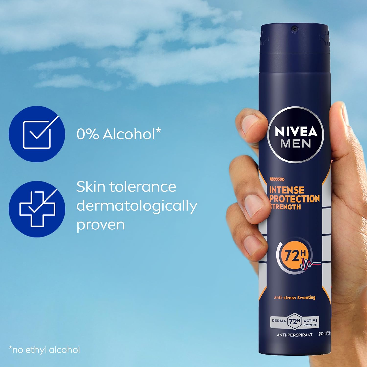 NIVEA MEN Intense Protection Strength Anti-Perspirant Aerosol 250mL
