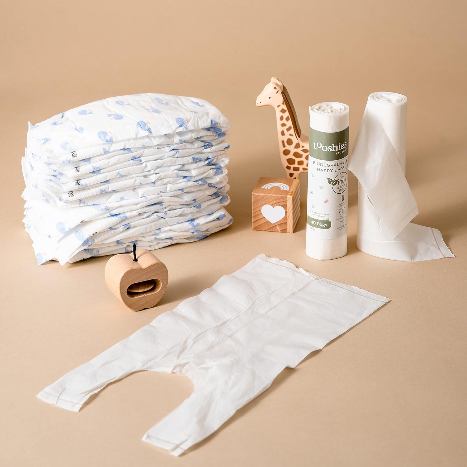 Tooshies Biodegradable Nappy Bags 40pk - Cutprice Online