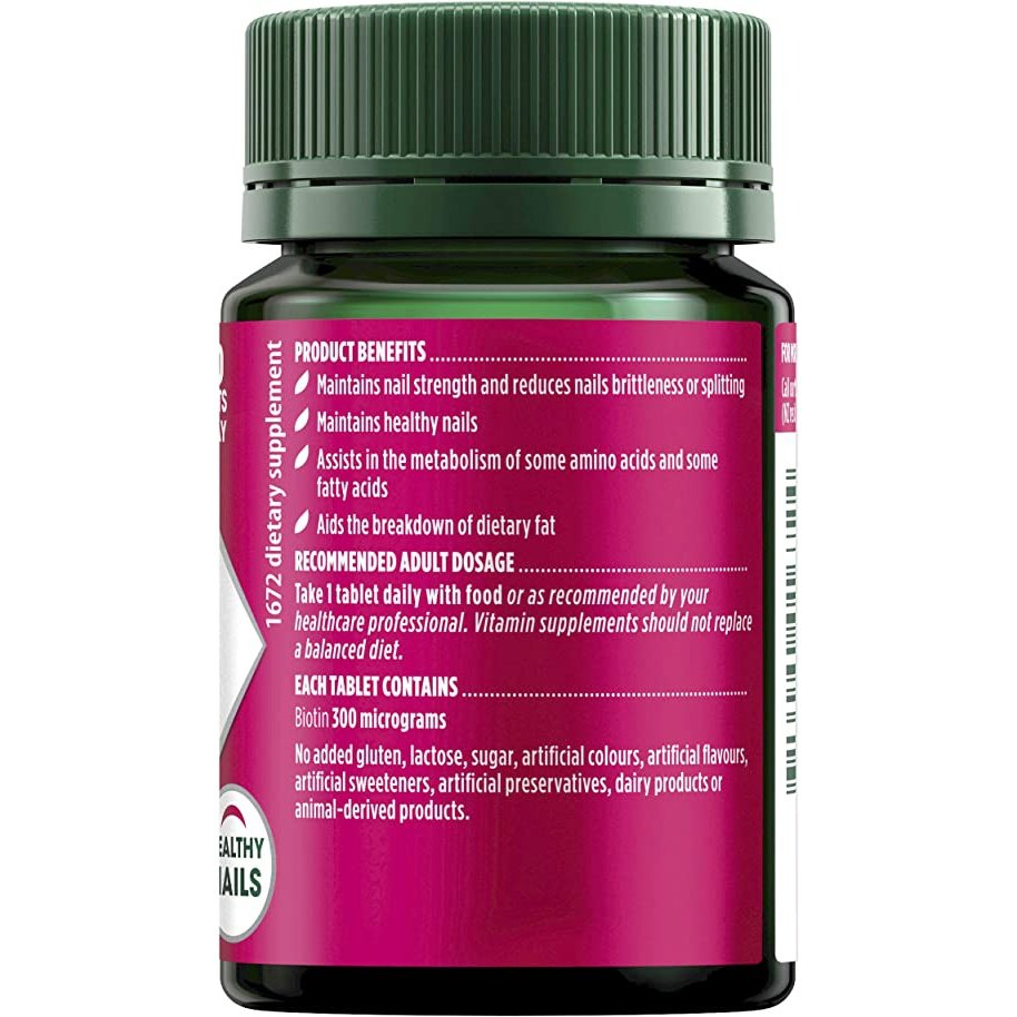 Nature's Own Biotin 300mcg 100 Tablets - Cutprice Online