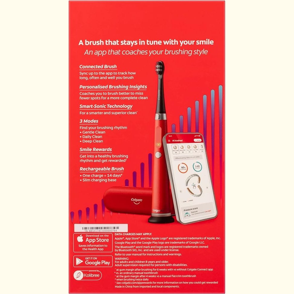 Colgate Electric Toothbrush Series 2 Pulse Deep Clean & Whitening Red - Cutprice Online