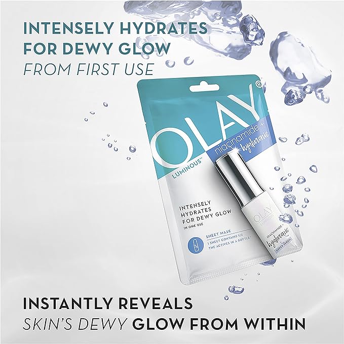 Olay Luminous Niacinamide + Hyaluronic Sheet Mask - Cutprice Online