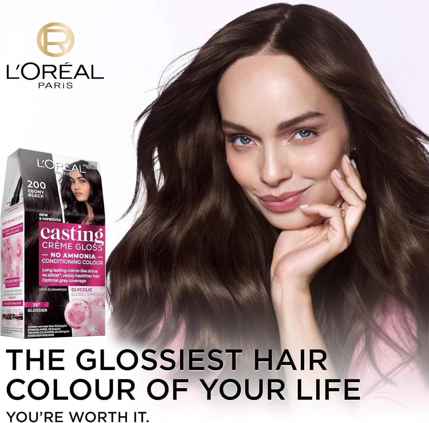 L'Oréal Paris Casting Crème Gloss  200 Ebony Black Semi-Permanent Hair Colour