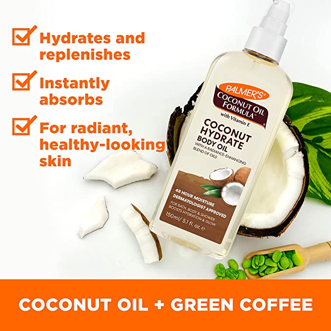 Palmer's Coconut Oil Hydrate Replenish Body Oil 150ml - Cutprice Online