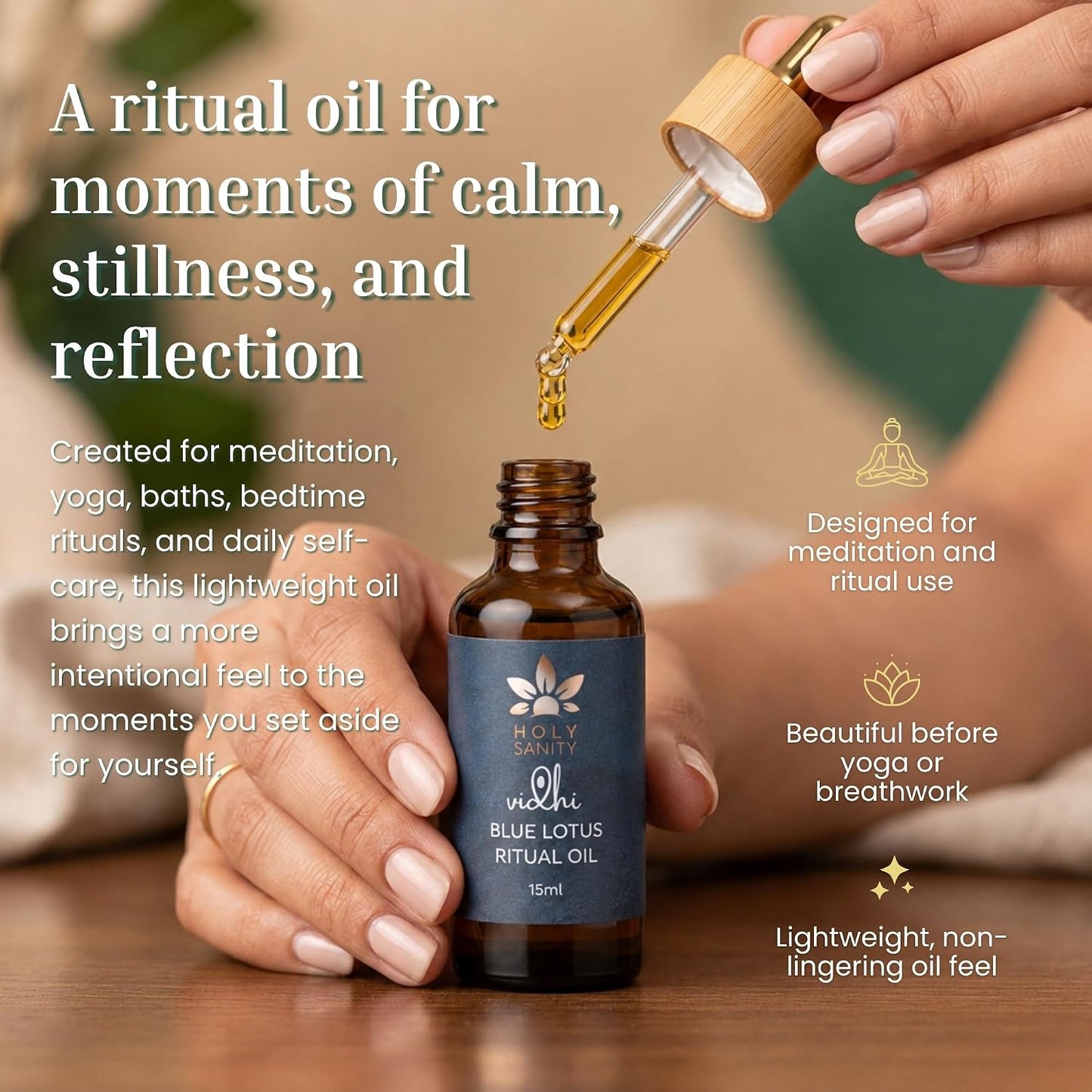 Holy Sanity Vidhi Blue Lotus Ritual Oil 50ML