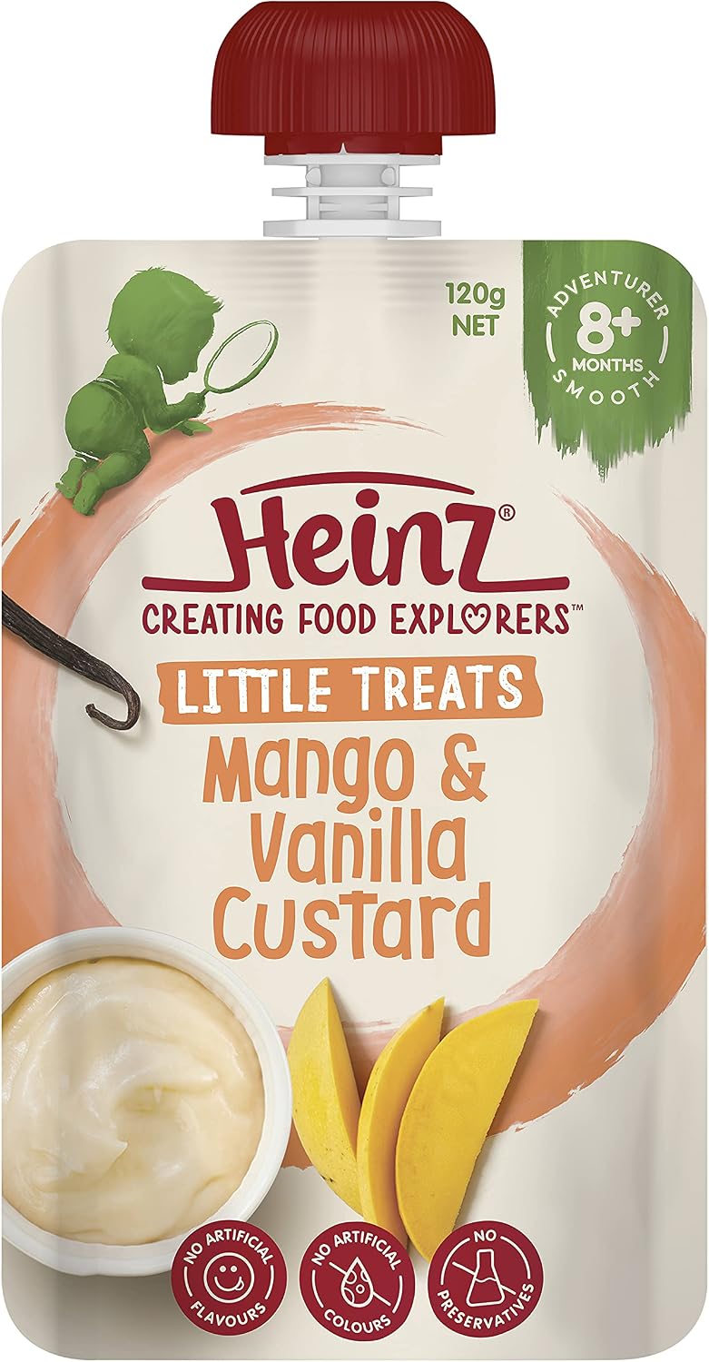 Heinz Mango & Vanilla Custard Pouch 120g(Pack of 6)