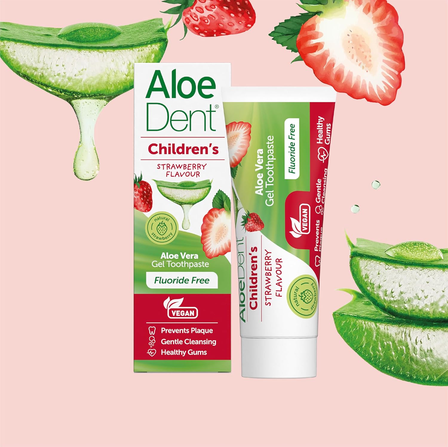 Aloedent Children's Strawberry Toothpaste 50ml - Cutprice Online
