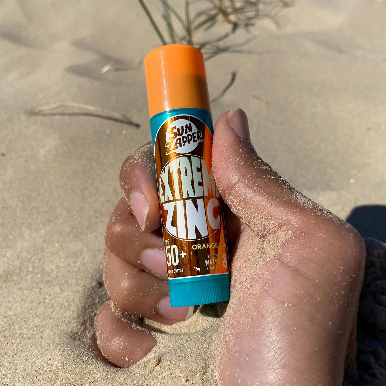 SUN ZAPPER EXTREME ZINC STICK 15G ORANGE SUN