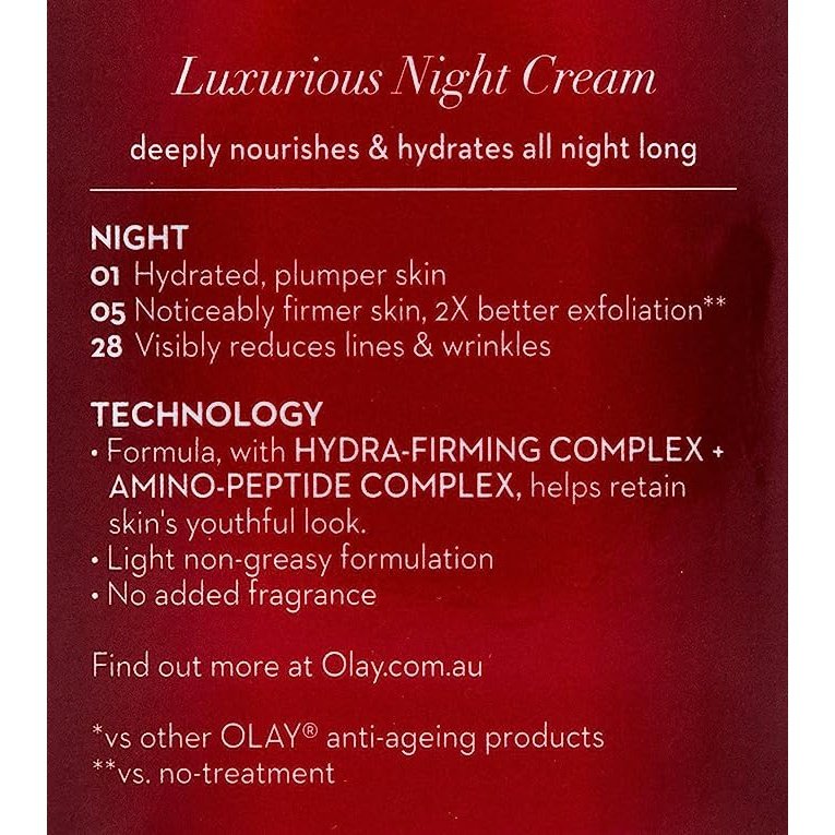 Olay Regenerist Advanced Anti-Ageing Micro-Sculpting Night Face Cream 50g - Cutprice Online