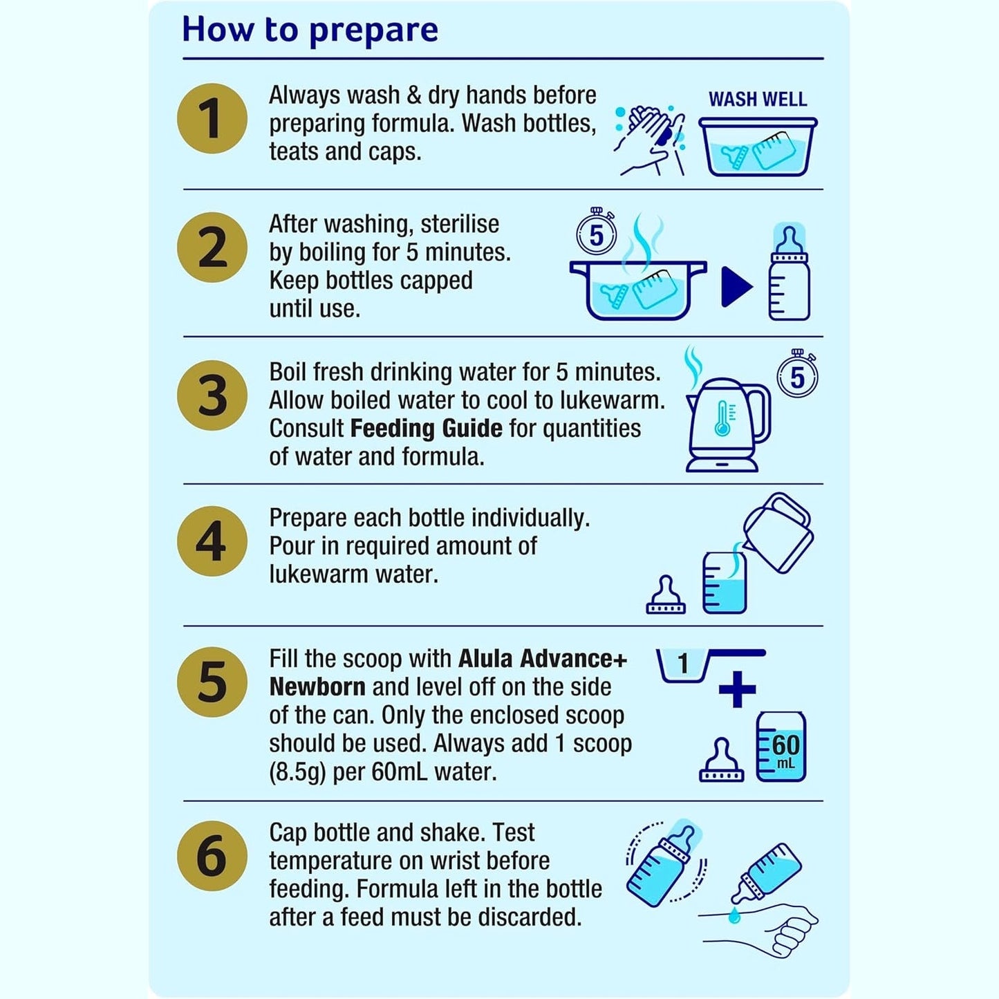 Alula Advance+ Stage 1 Premium Newborn Infant Formula 0-6 Months 800g