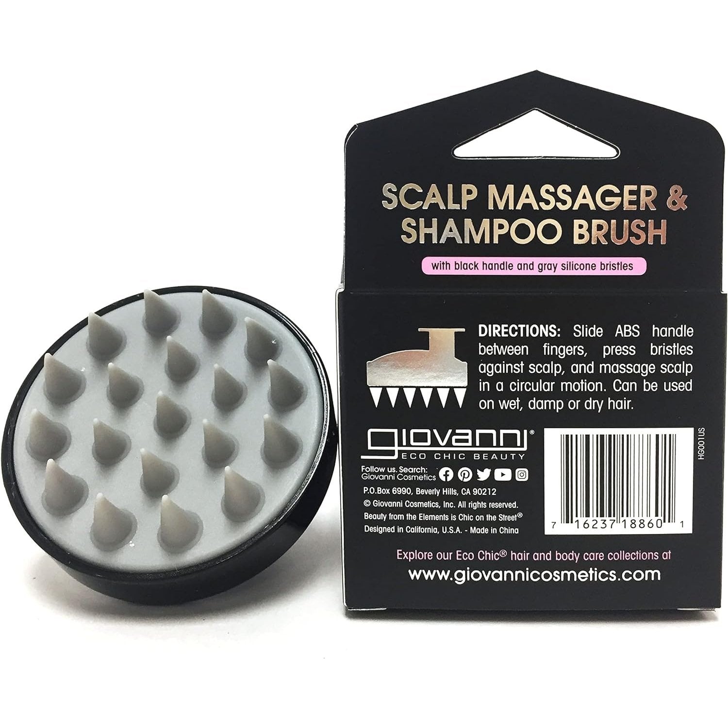 GIOVANNI Scalp Massager & Shampoo Brush - Cutprice Online