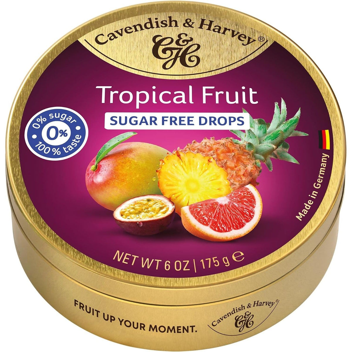 Cavendish & Harvey Sugar Free Tropical Fruit Drops 175g