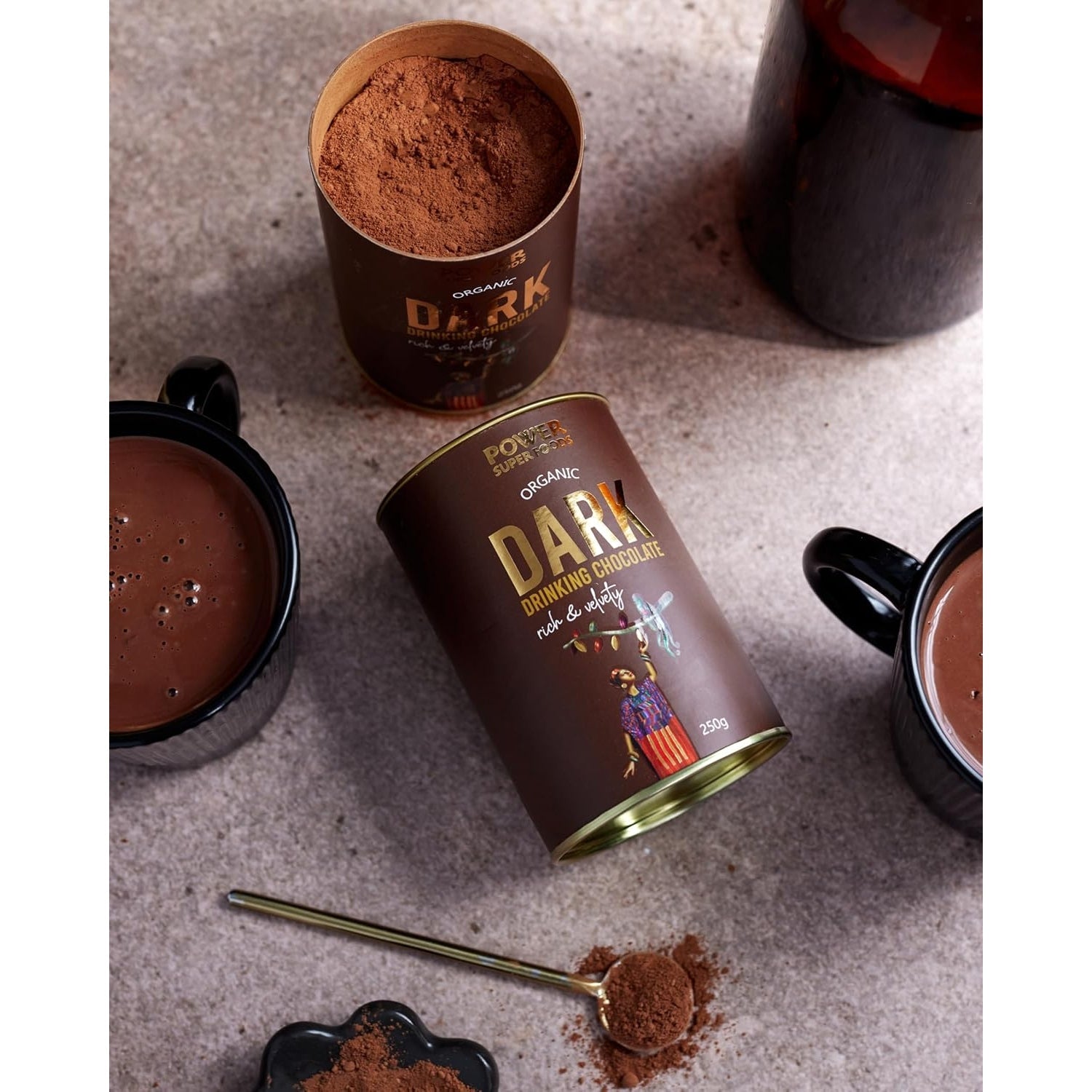 POWER SUPER FOODS Organic Dark Drinking Chocolate 250g - Cutprice Online