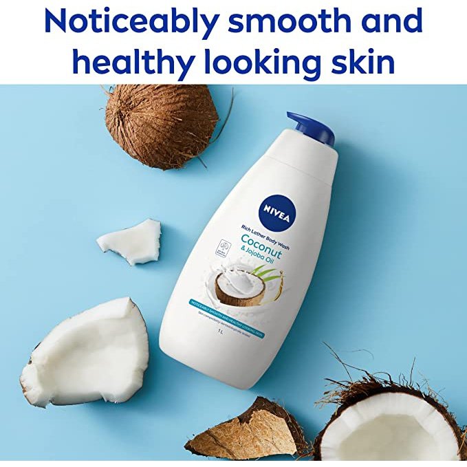 Nivea Shower Cream Indulgent Moisture Coconut Jojoba Oil- 1L - Cutprice Online