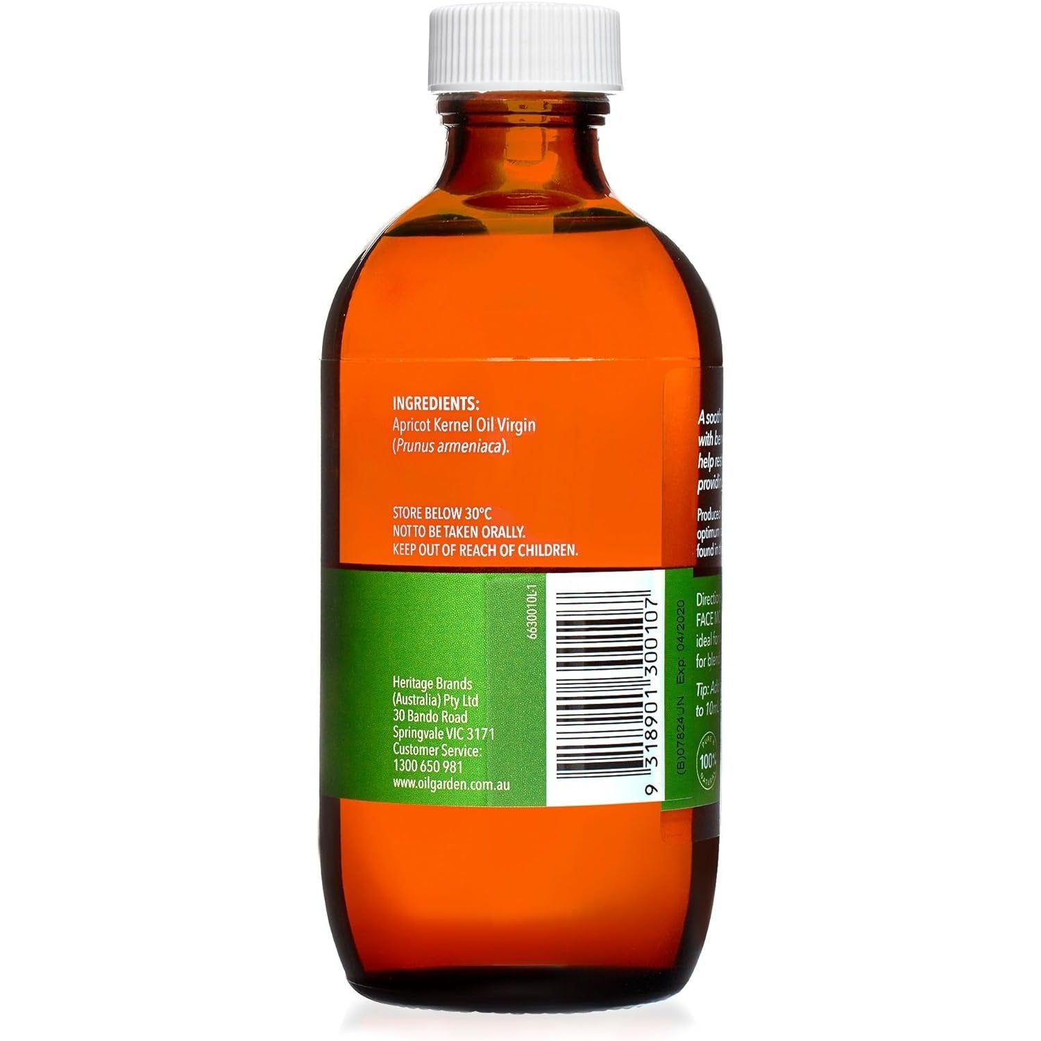 Oil Garden Moisturising Body Oil Apricot Kernel 200ml - Cutprice Online