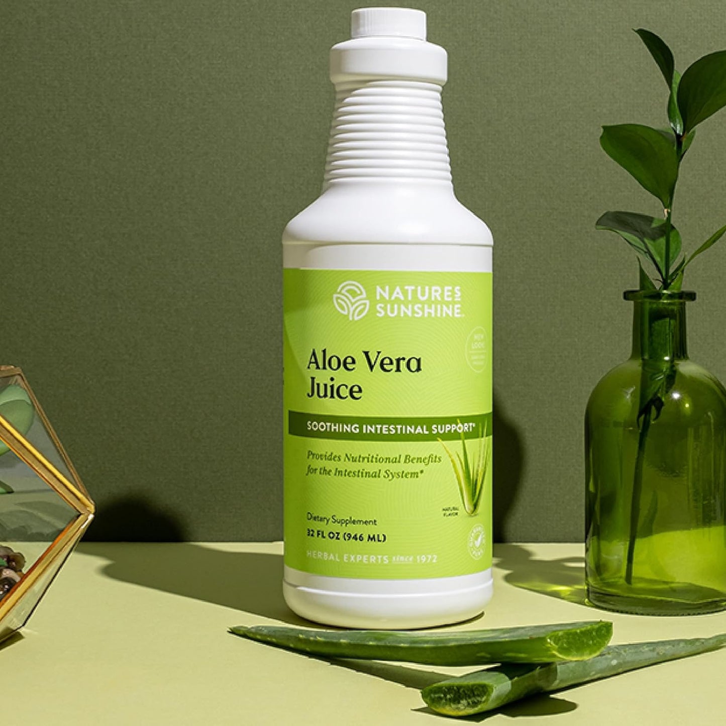 Nature's Sunshine Organic Aloe Vera Juice 946ml - Cutprice Online