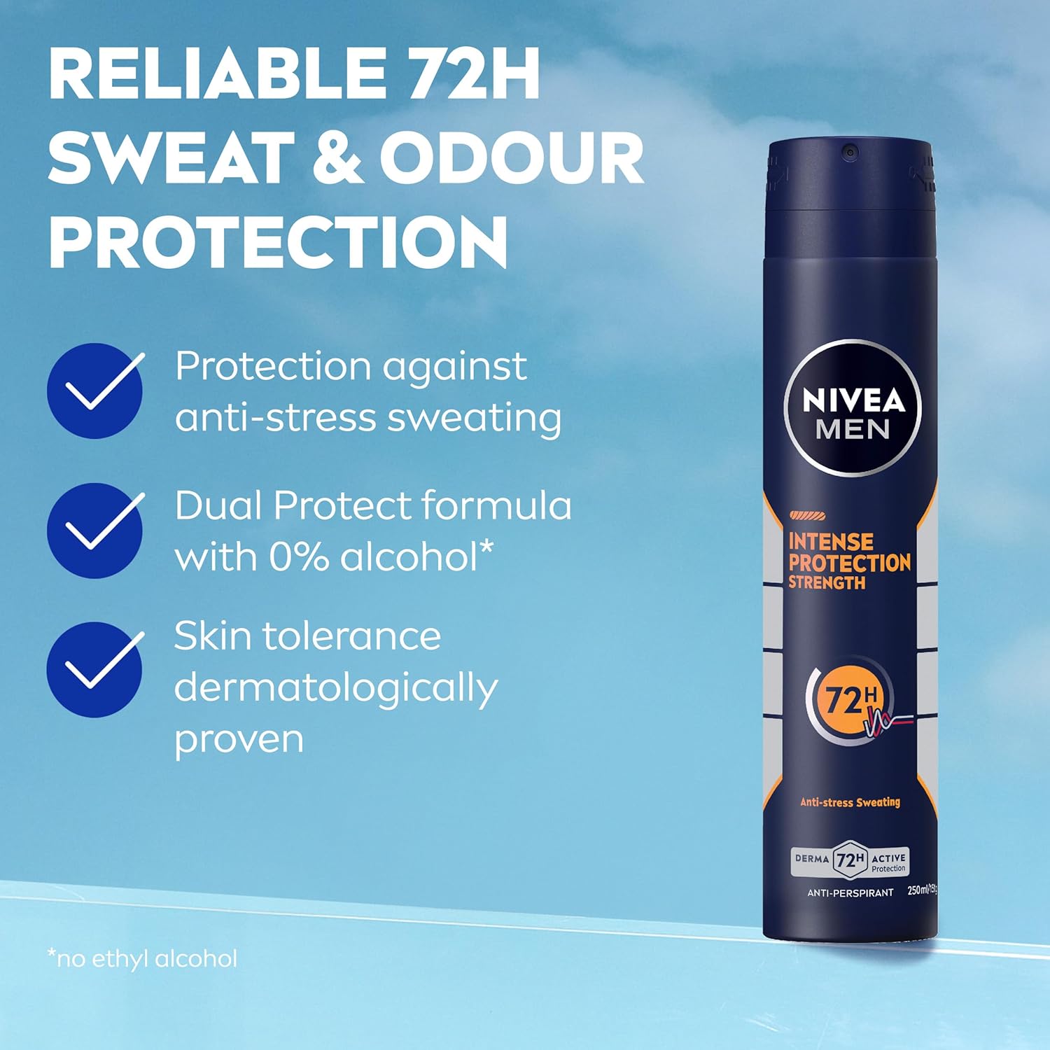 NIVEA MEN Intense Protection Strength Anti-Perspirant Aerosol 250mL