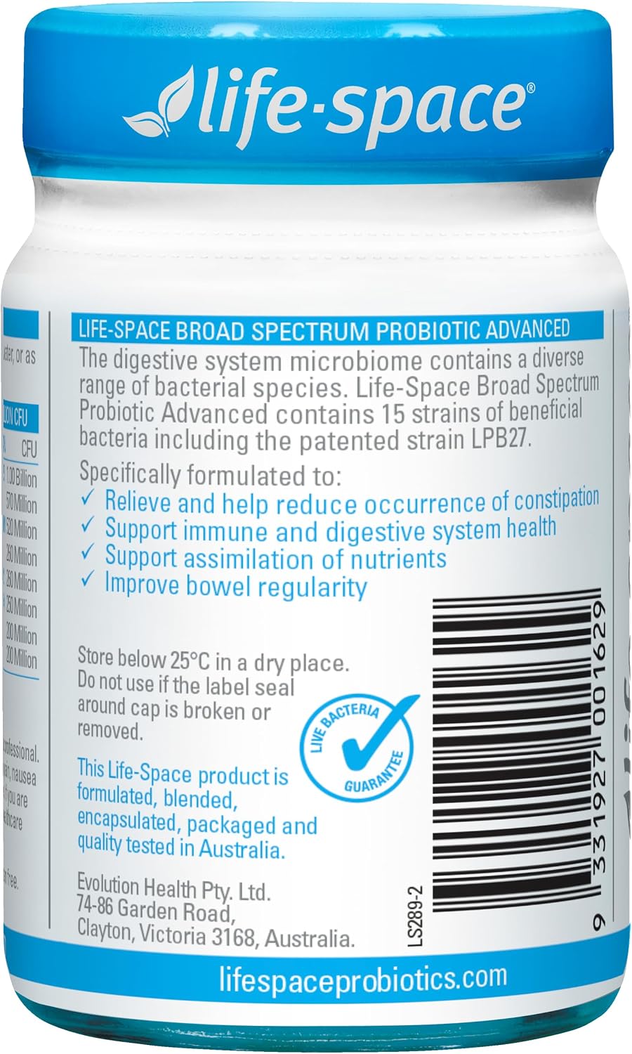 Life Space Probiotic Advanced 60cap