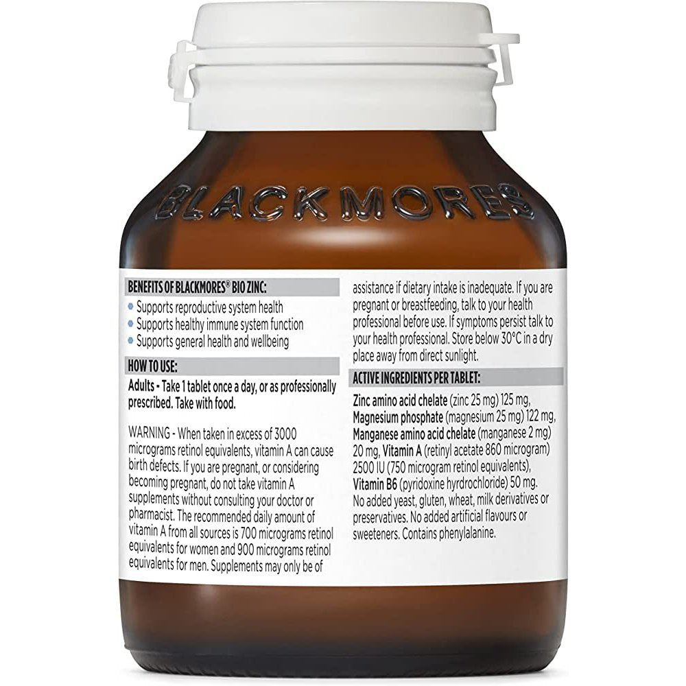 Blackmores Bio Zinc 168 Tablets - Cutprice Online
