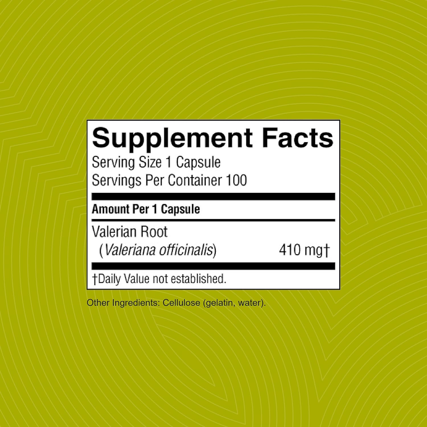 Nature's Sunshine Valerian Root 440mg 100c - Cutprice Online