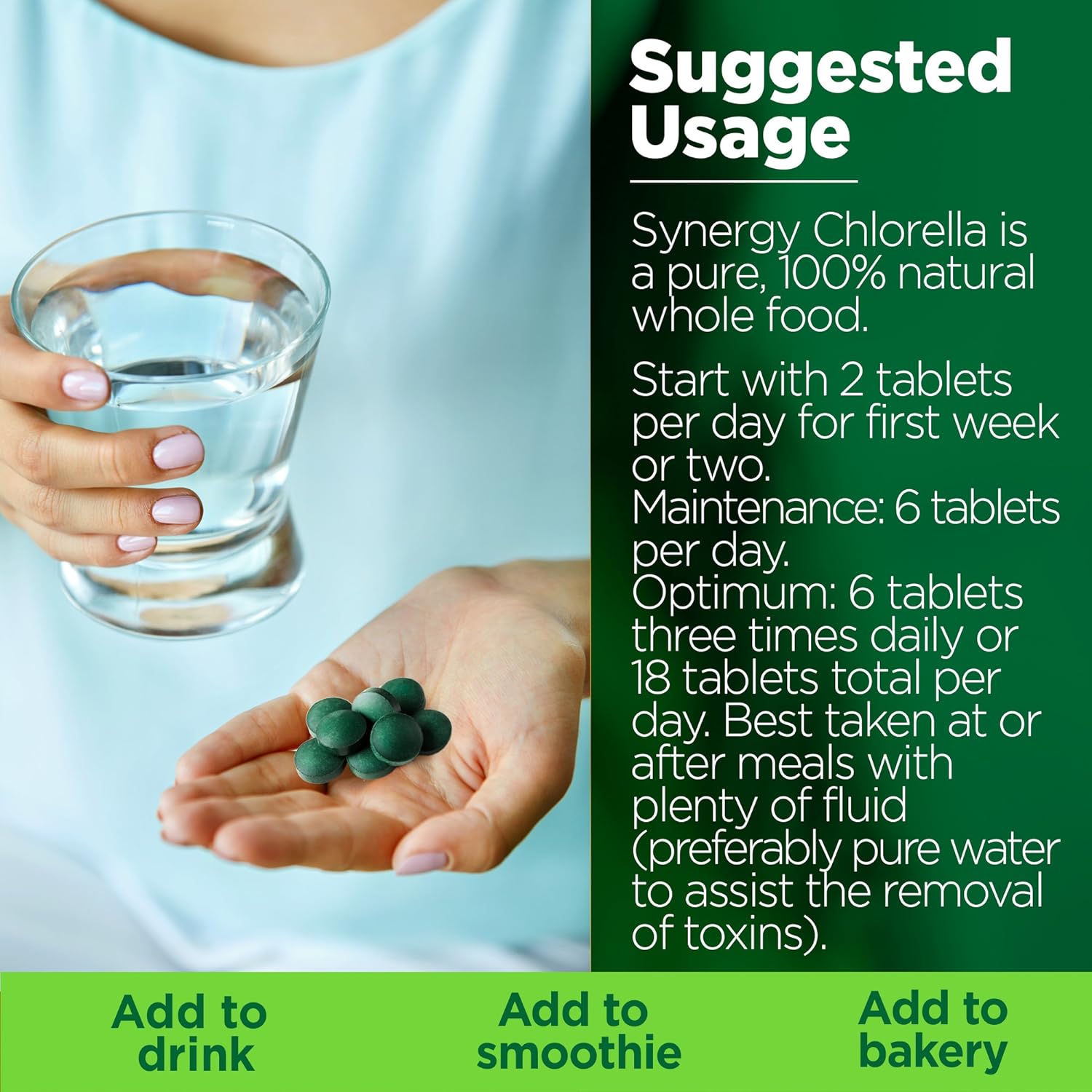 Synergy Natural Organic Chlorella 500mg 200t - Cutprice Online
