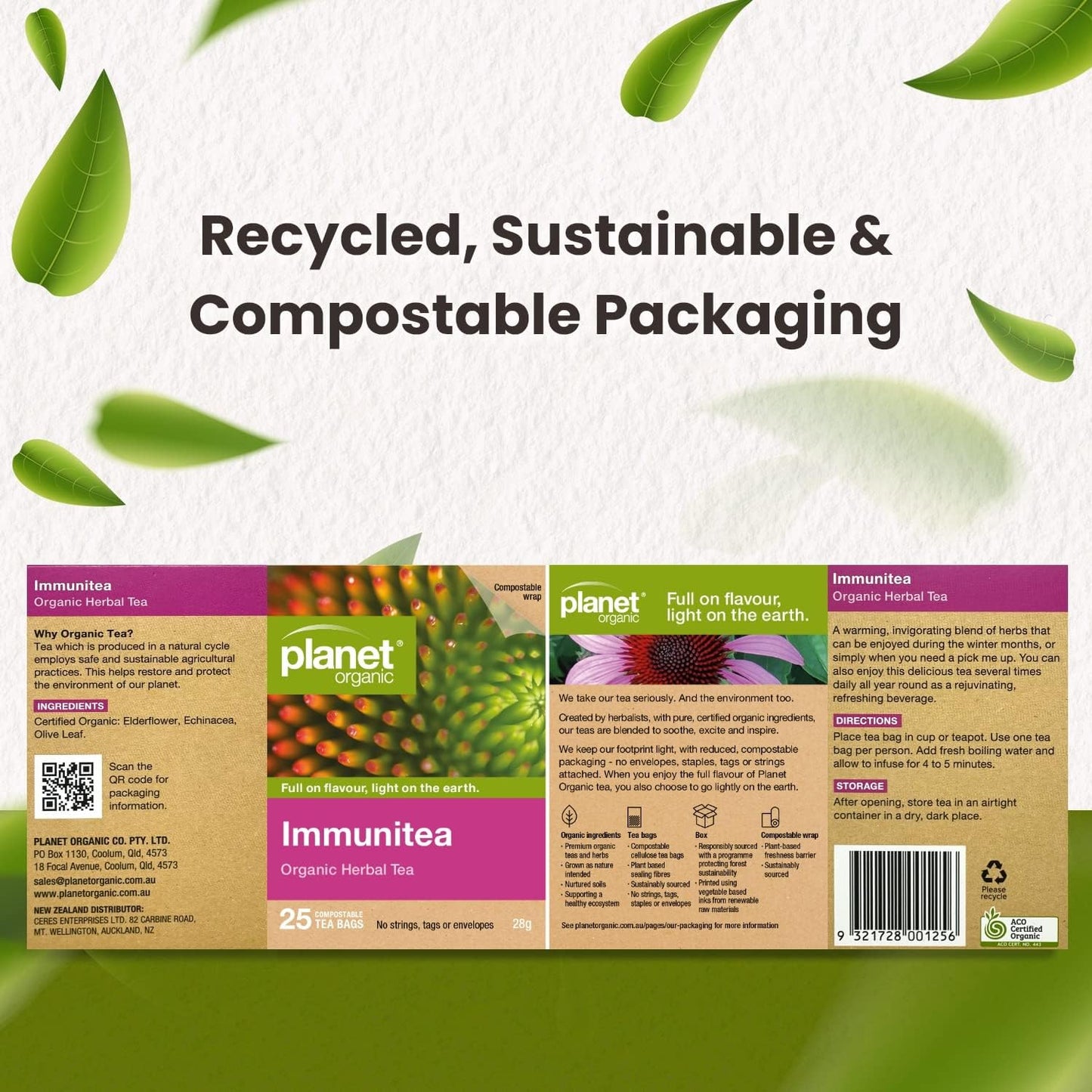 Planet Organic Organic Immunitea Herbal Tea x 25 Tea Bags - Cutprice Online