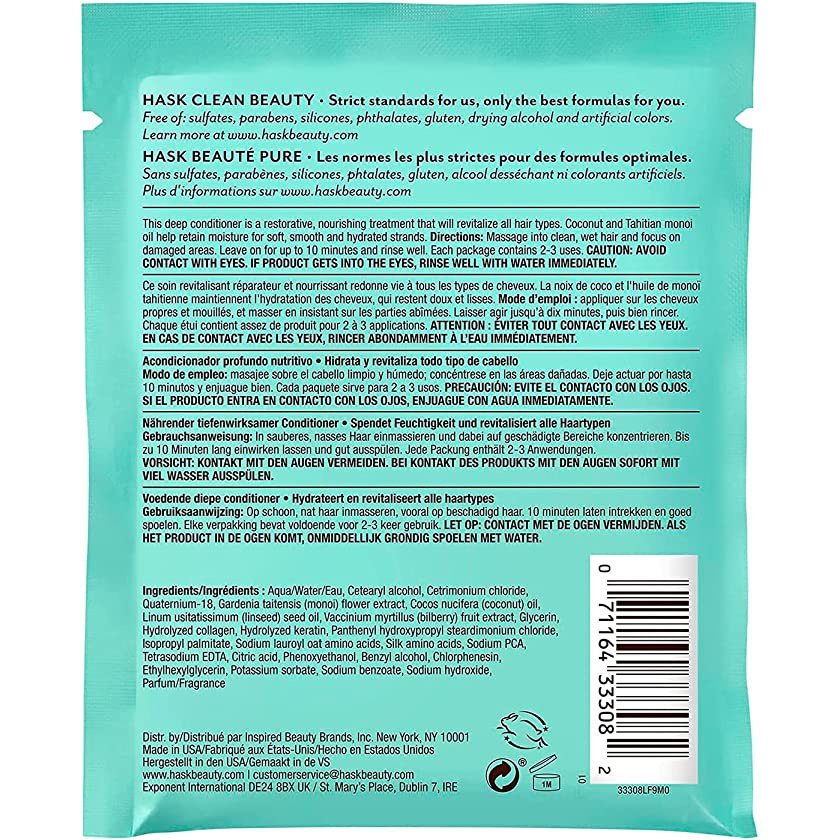HASK COCONUT OIL SACHET 50G - Cutprice Online