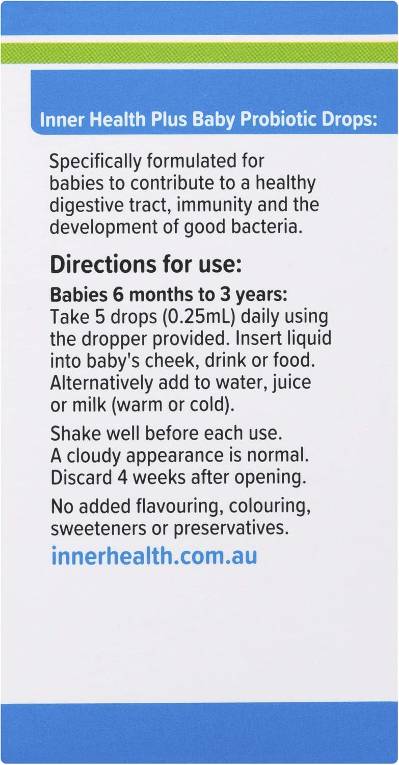 Inner Health Plus Baby Probiotic Drops Unflavoured 8ML