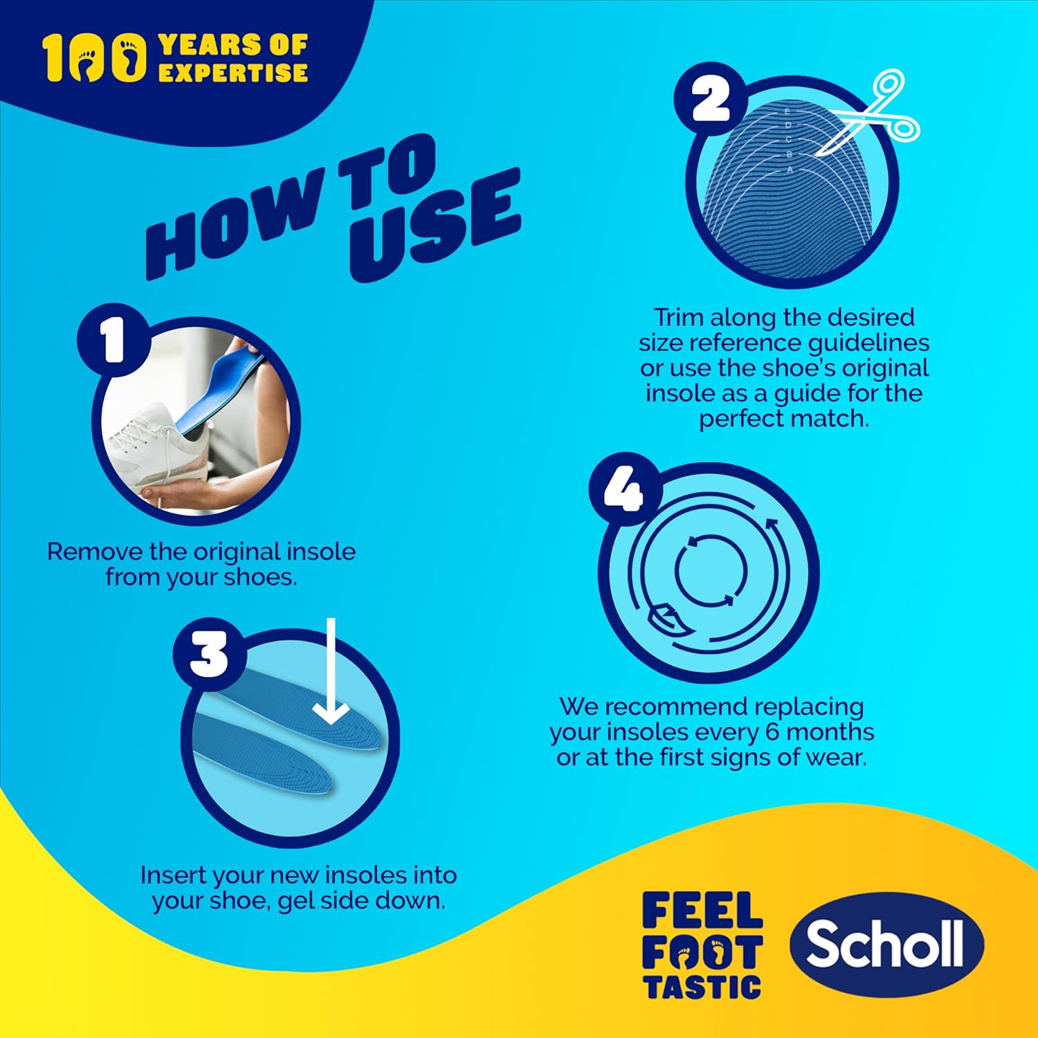 Scholl Gel Activ Insole Casual Small