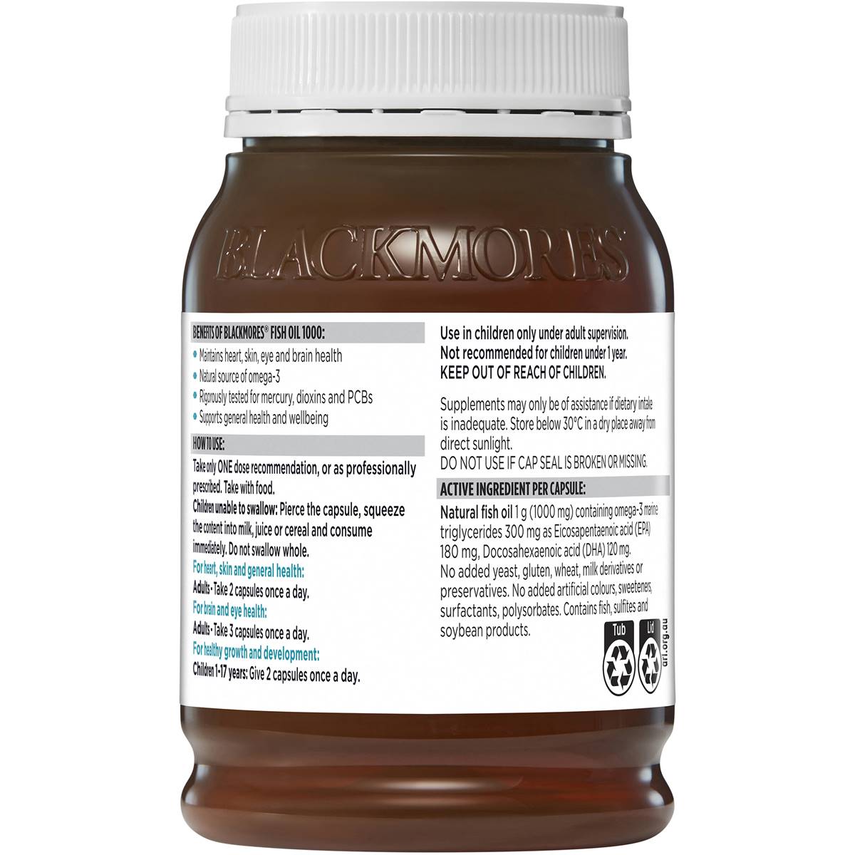 Blackmores Fish Oil 1000mg 200 Capsules - Cutprice Online