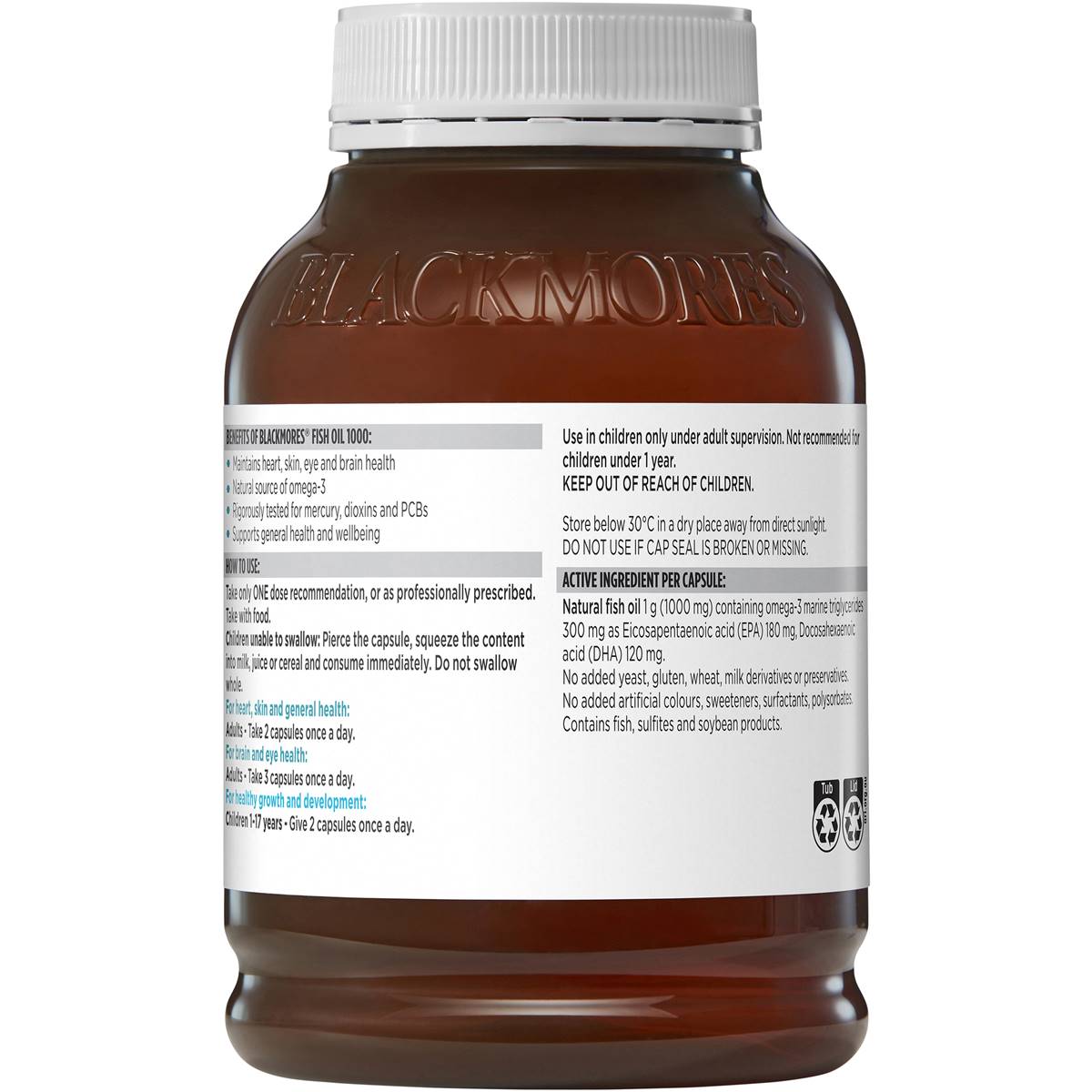 Blackmores Fish Oil 1000mg 400 Capsules - Cutprice Online
