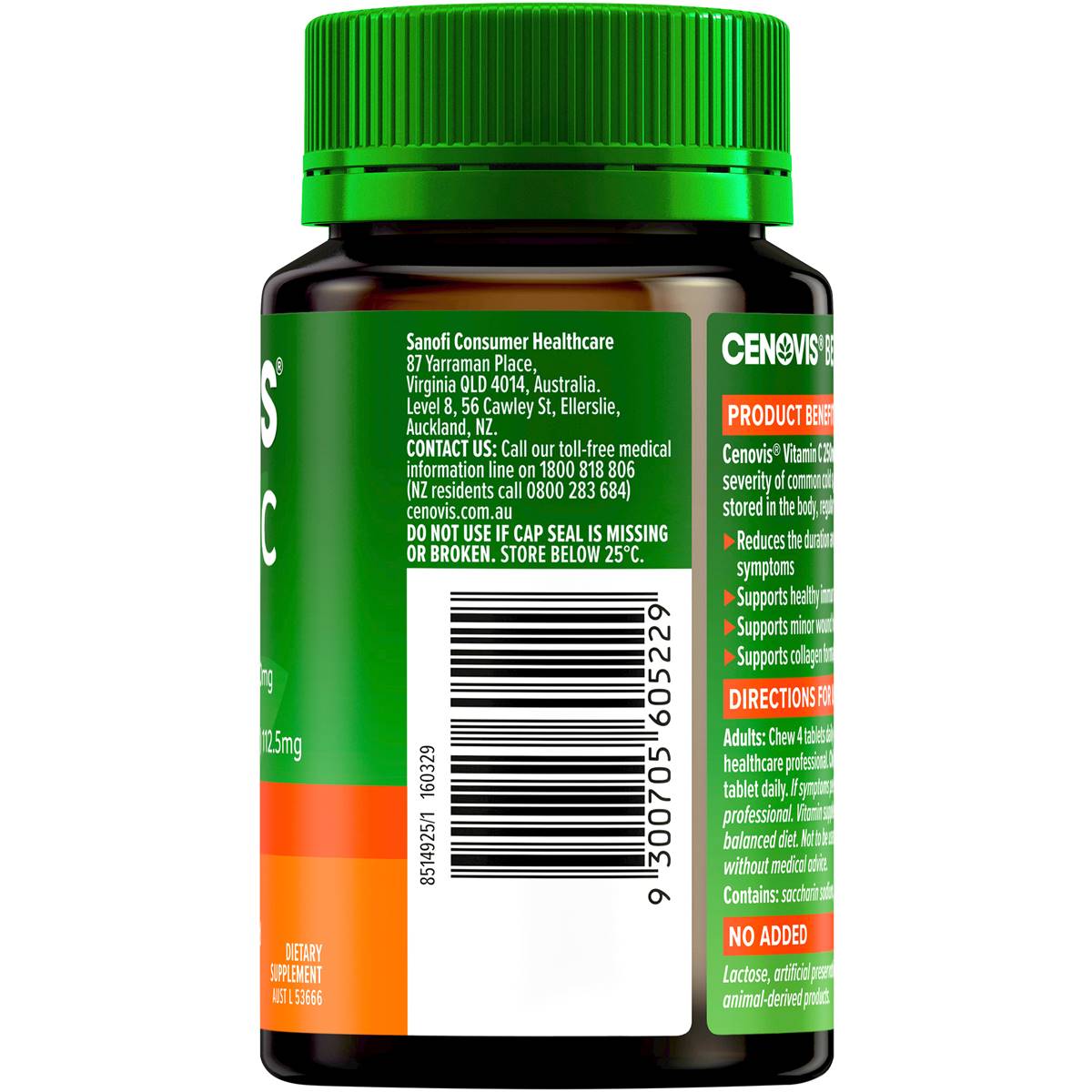 Cenovis Vitamin C 250mg 150 Tablets - Cutprice Online