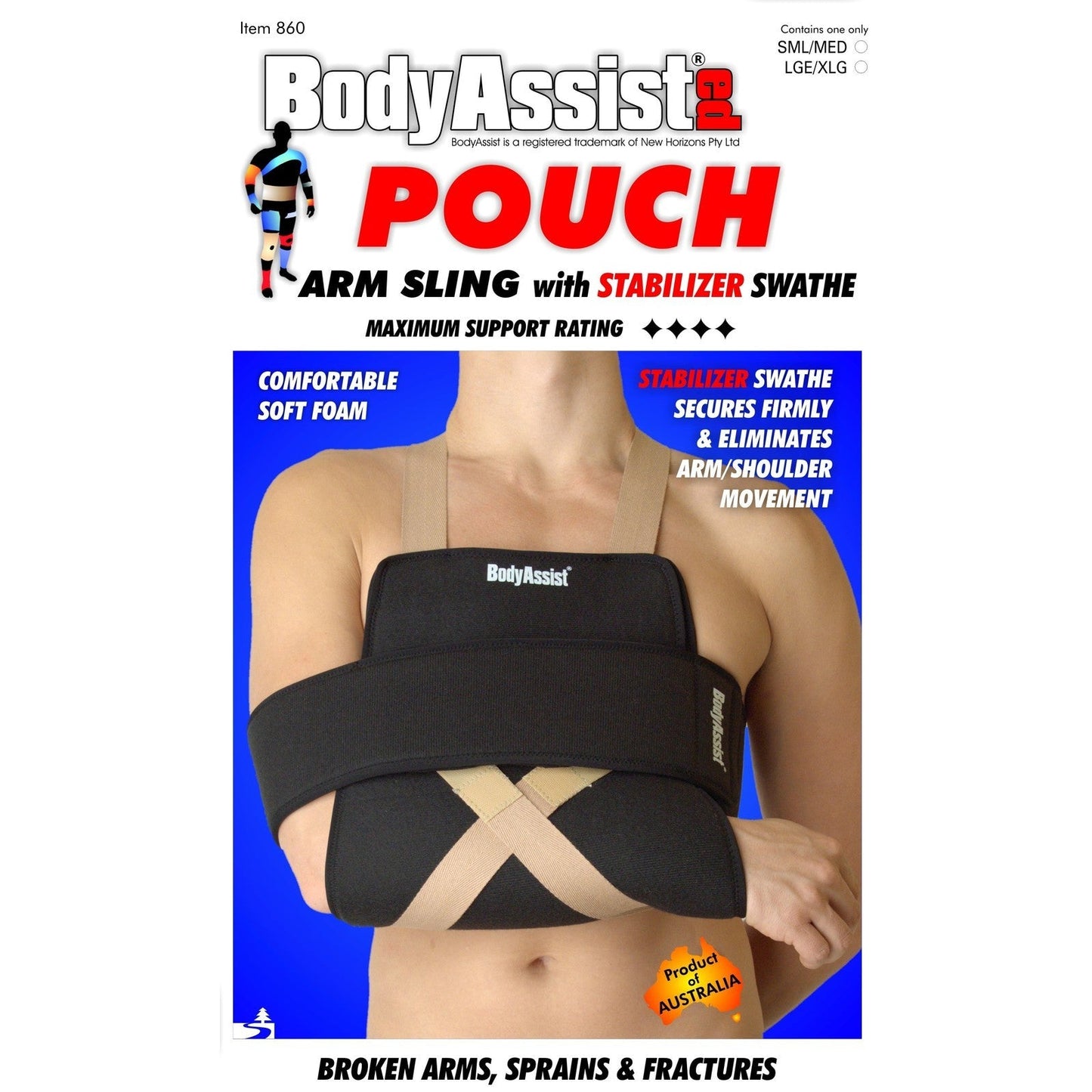 Body Assist Pouch Arm Sling With Stabilization Swathe - Cutprice Online