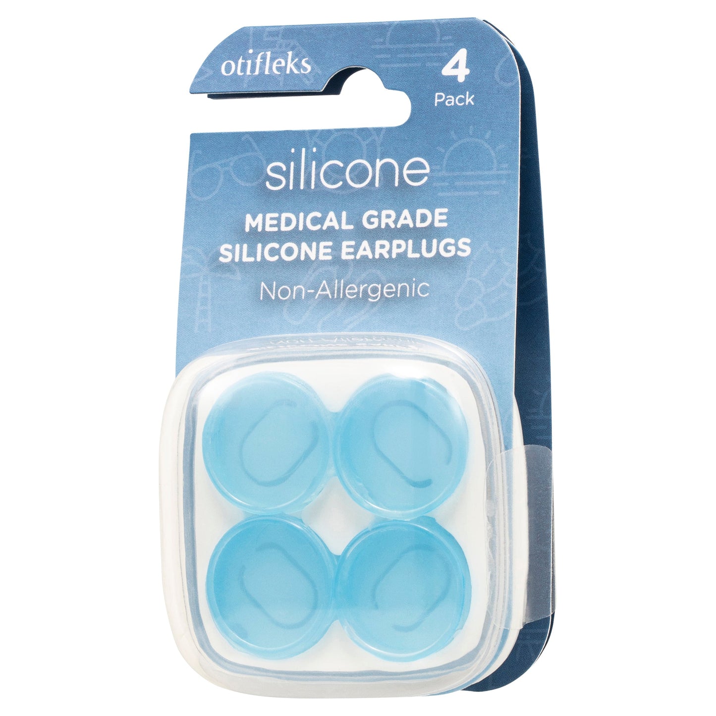OTIFLEKS SILICONE EAR PLUGS 4PK - Cutprice Online