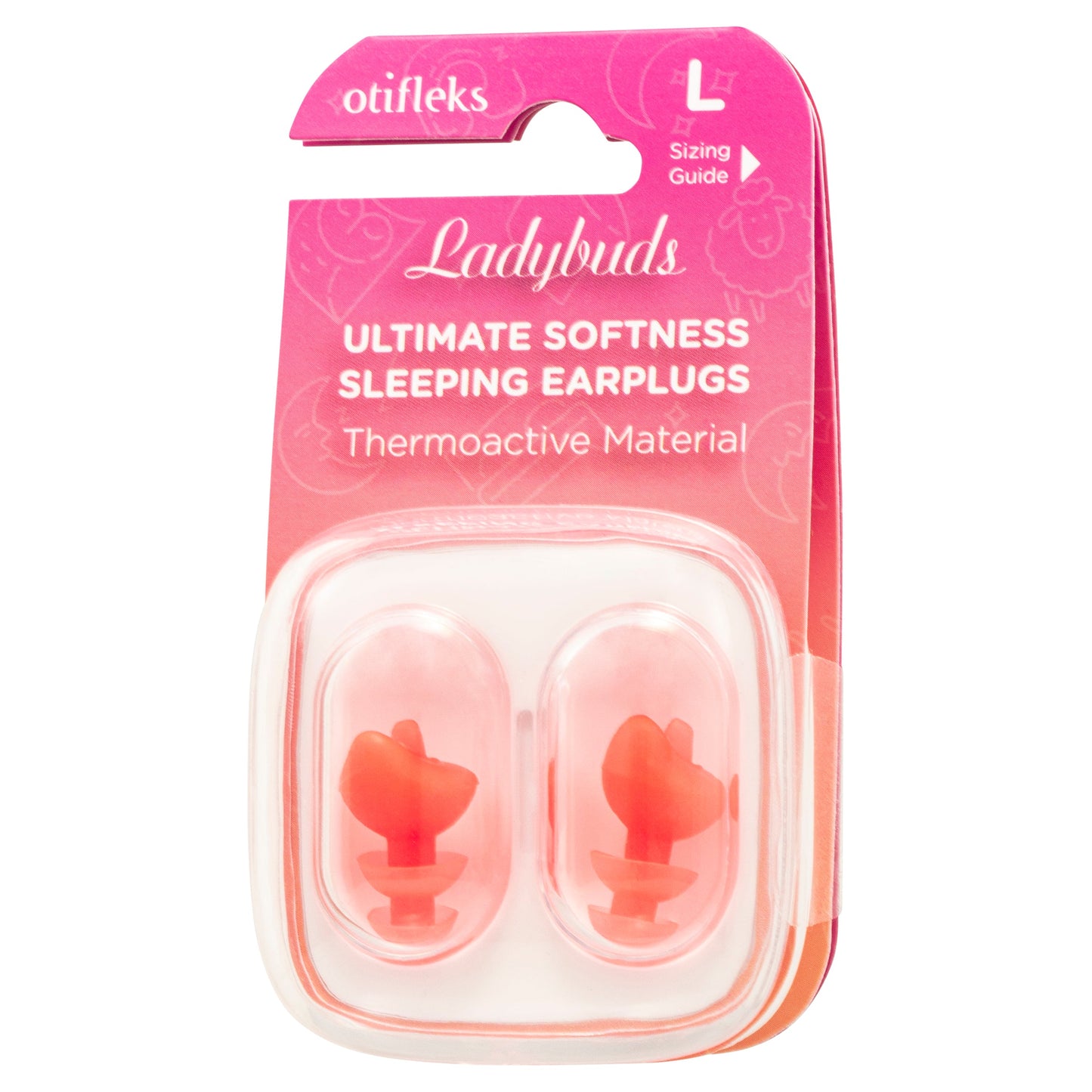OTIFLEKS LADYBUD EAR PLUGS LARGE - Cutprice Online